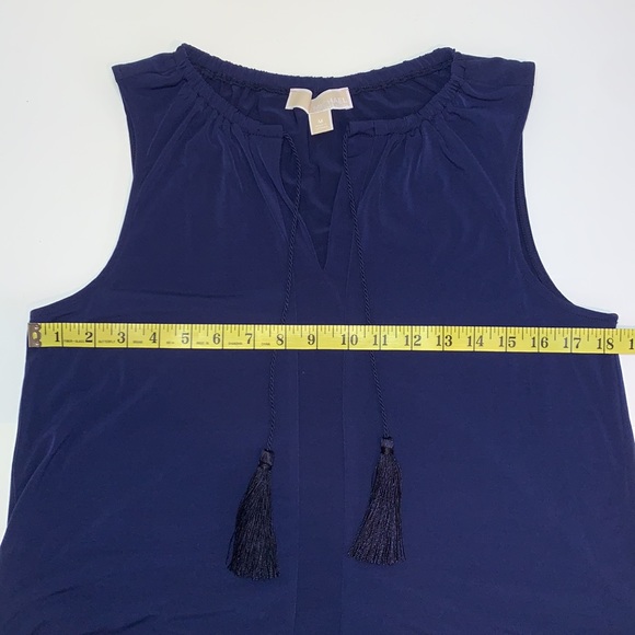 NWOT: Michael Kors sleeveless navy blue dress - Picture 7 of 10